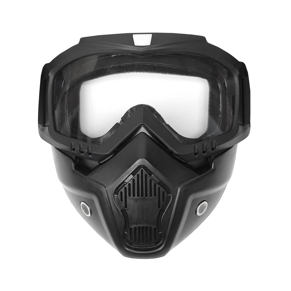 GlareLock motocross goggles and mask set