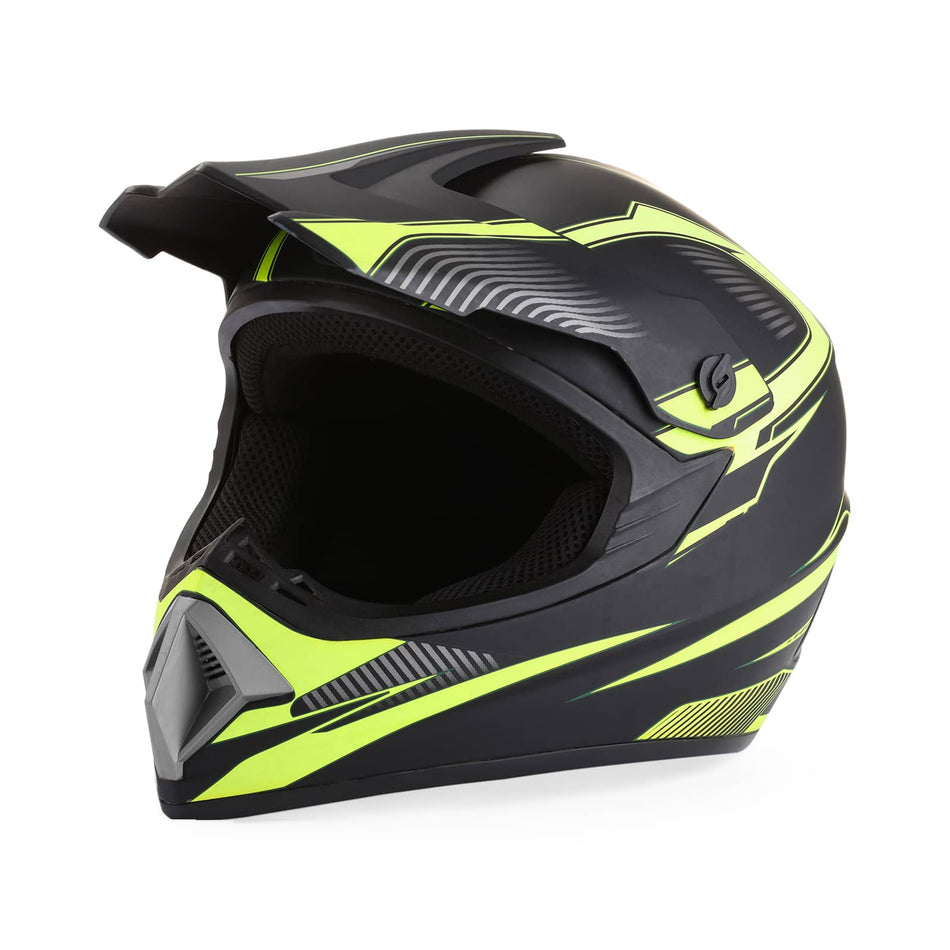 TerraStrike mx helmet neon black