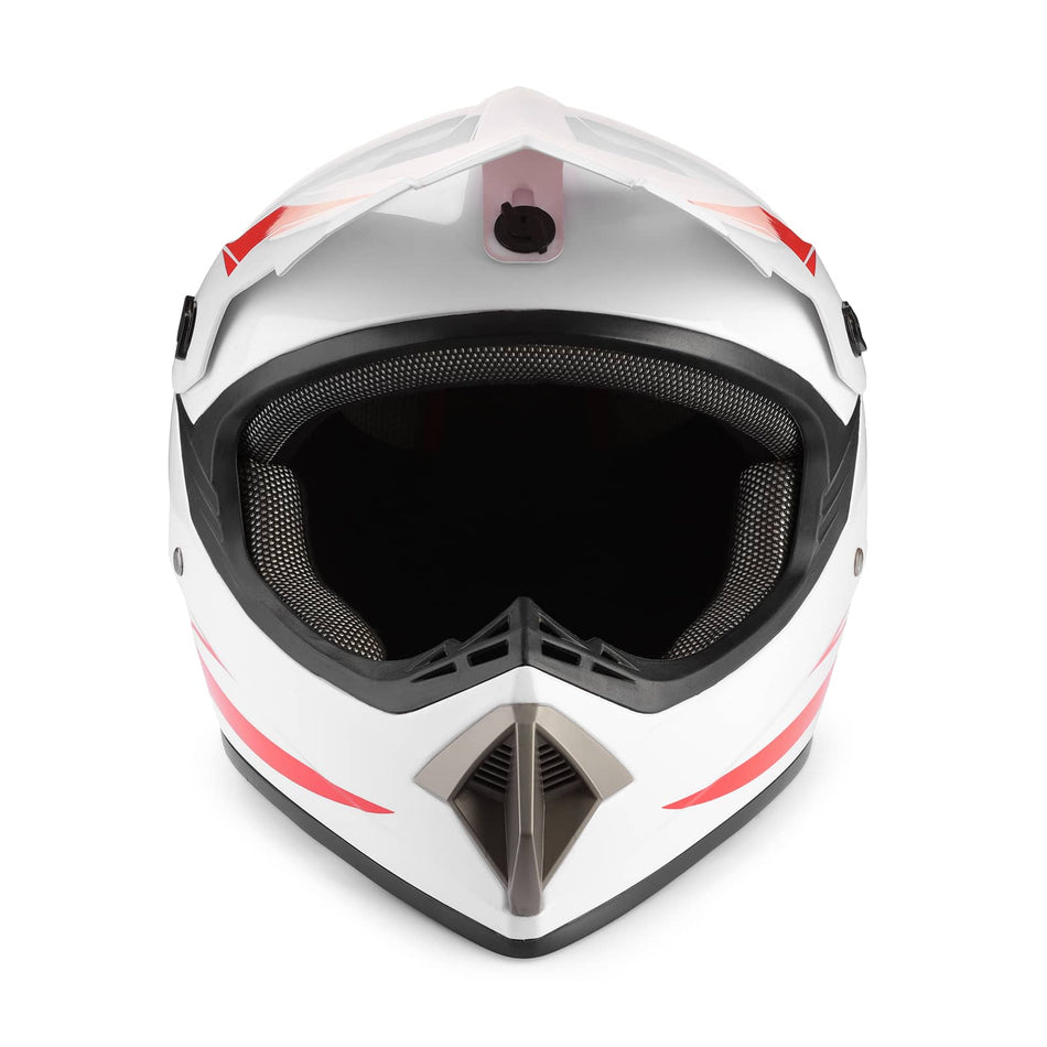 Ruggedon mx helmet white red