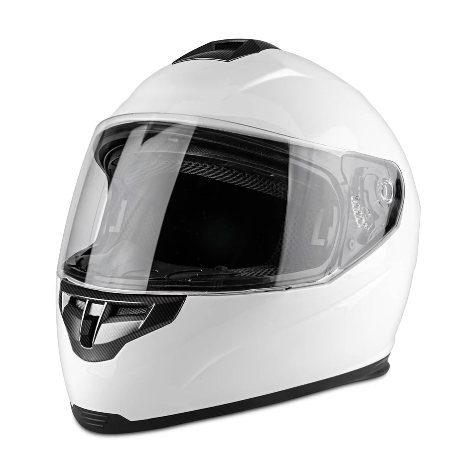 Stormguard full face helmet glossy white