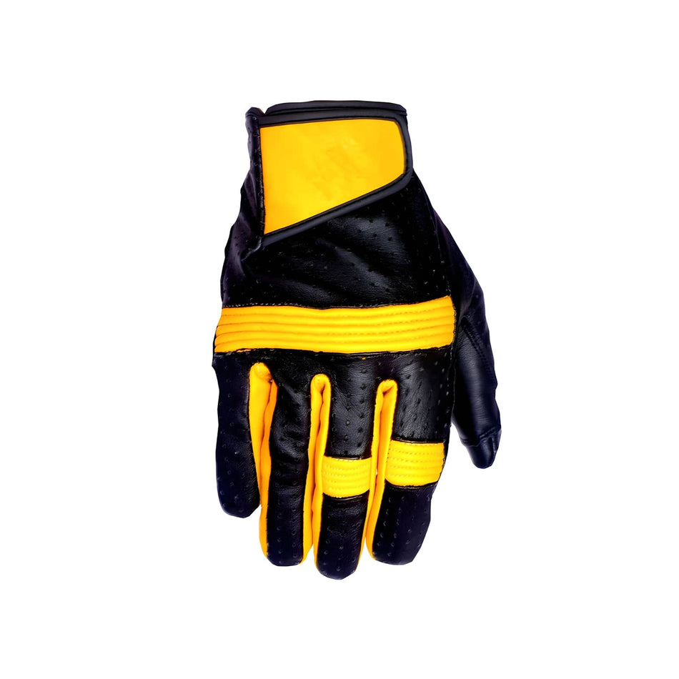 SteelGrip motorcycle gloves black yellow