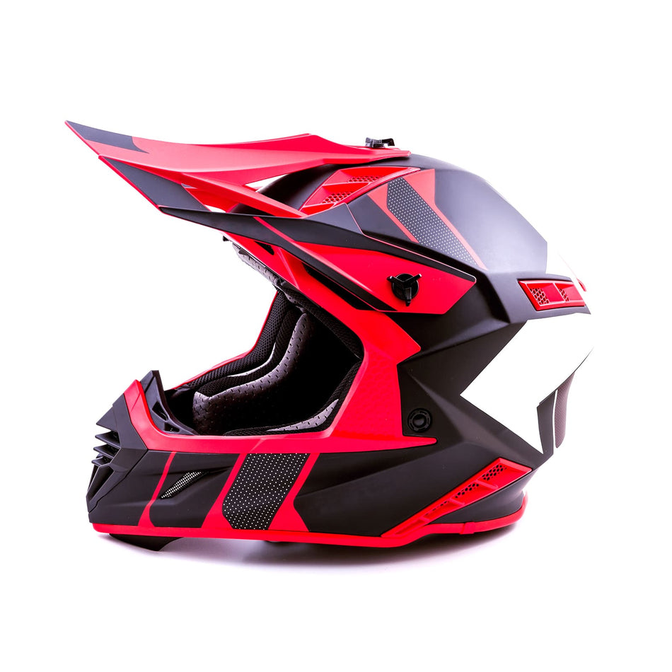 IgnisShield evo mx helmet matte red black