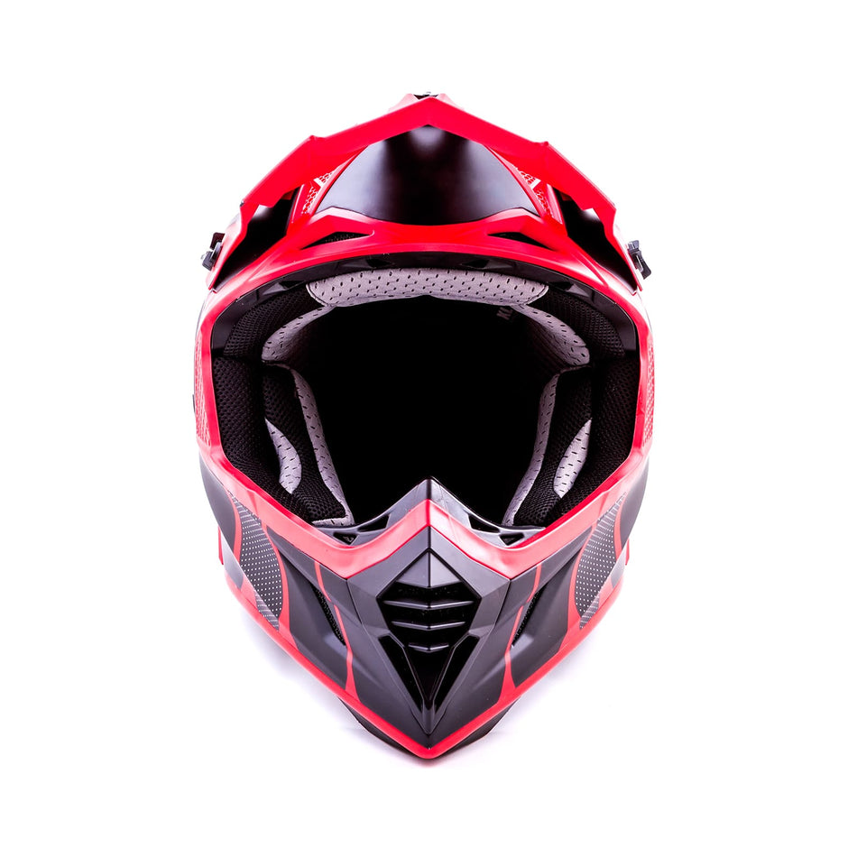 IgnisShield evo mx helmet matte red black