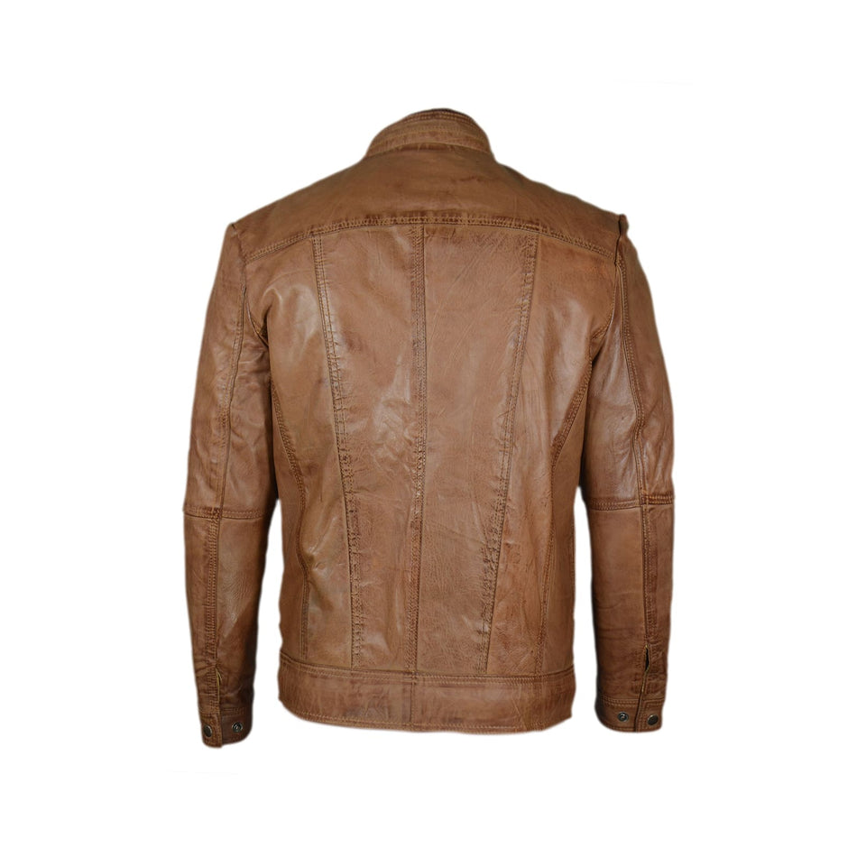 Clyndor leather jacket brown