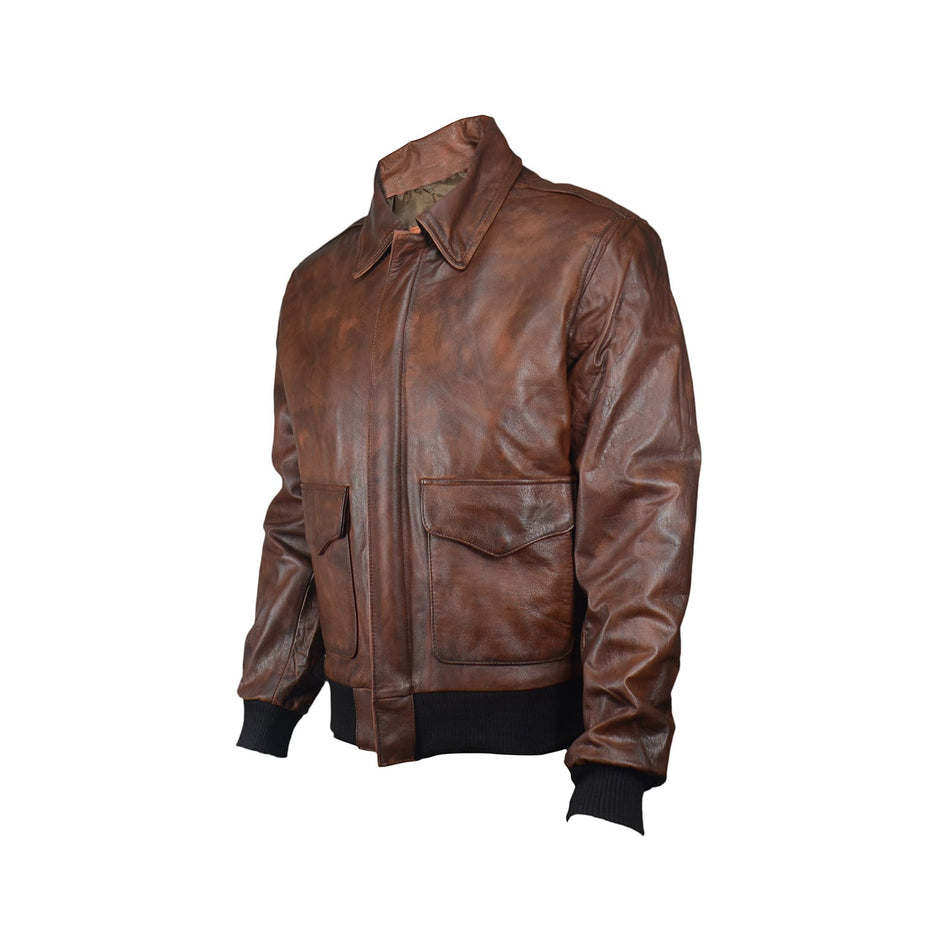 Eslora leather jacket brown