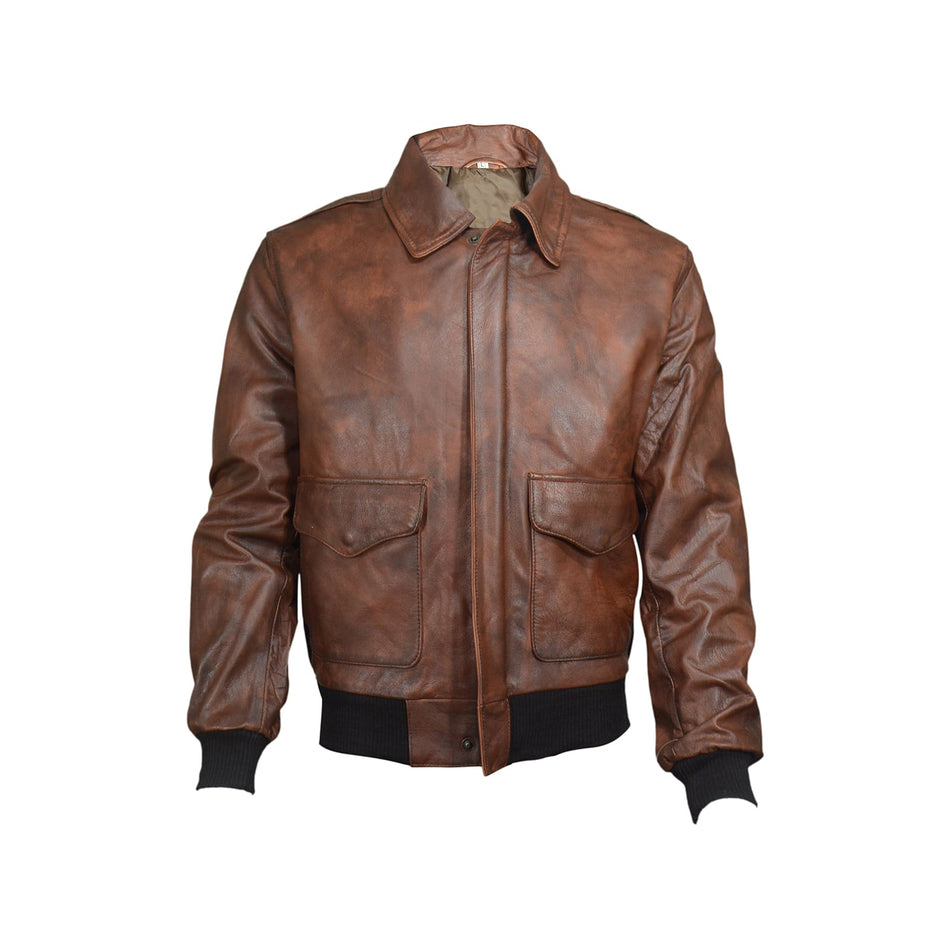 Eslora leather jacket brown