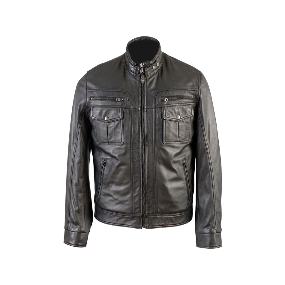 Erionis leather jacket black