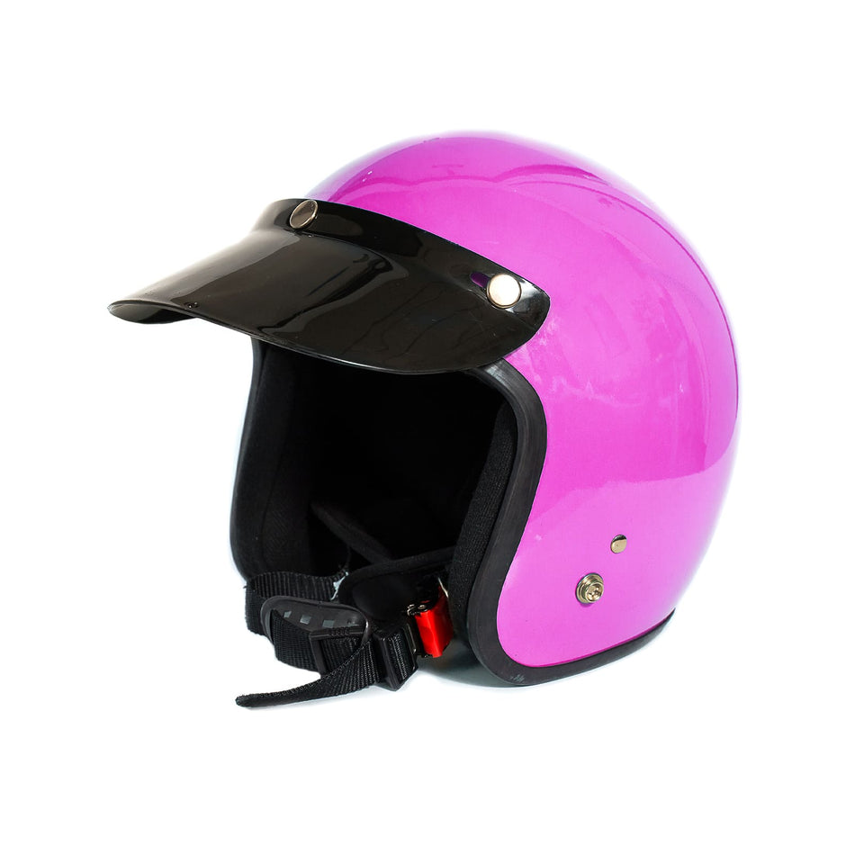 Cravix open face helmet glossy pink