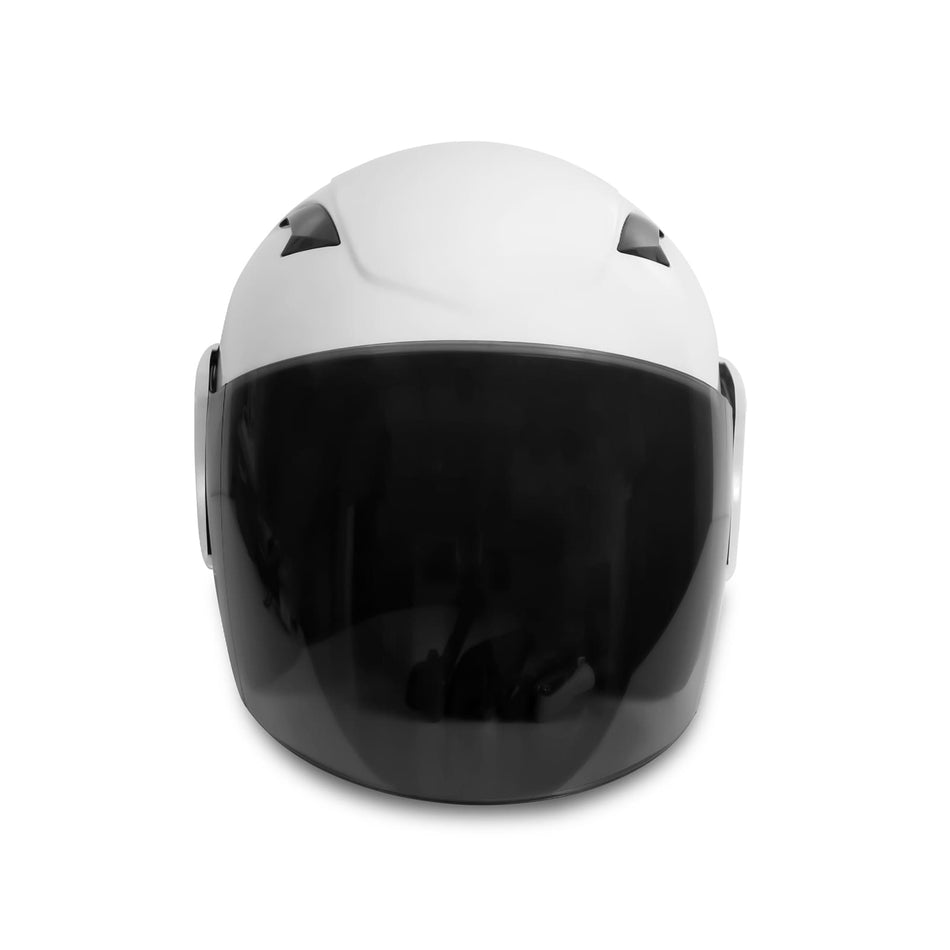 Azron open face helmet matte white