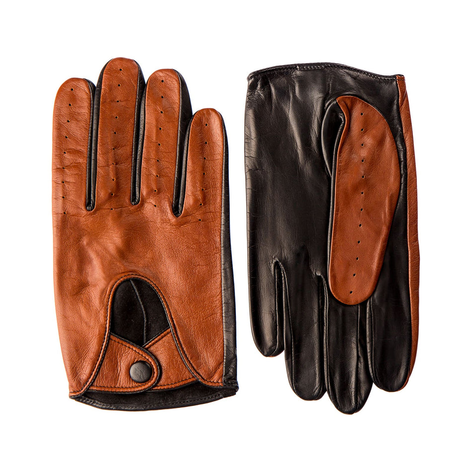 Fentrax leather gloves black brown