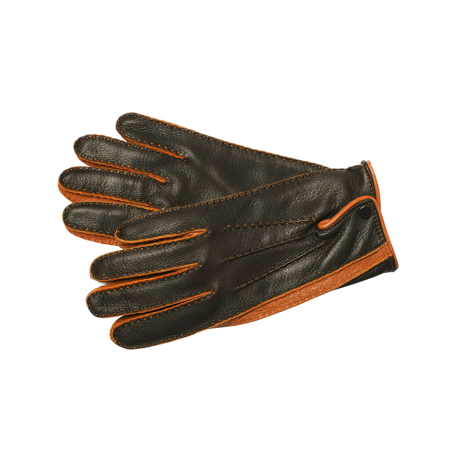 Halvorn motorcycle leather gloves black