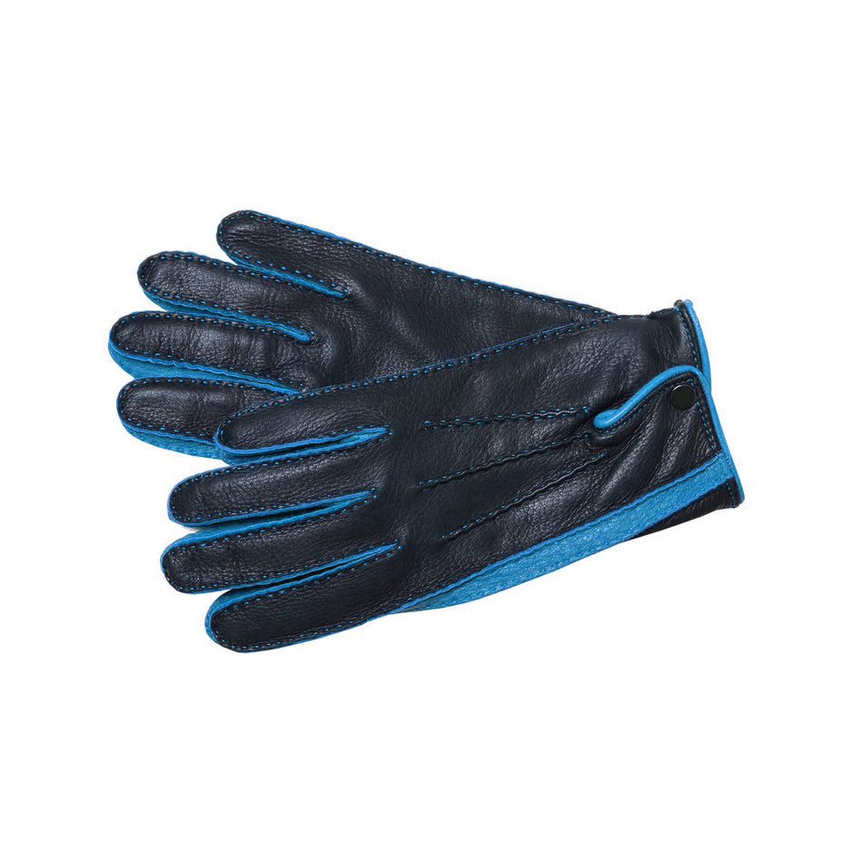 Halvorn motorcycle leather gloves black